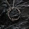 Viking Celtic Wolf Head Pendant Stainless Steel Necklace For Men Hip Hop Style