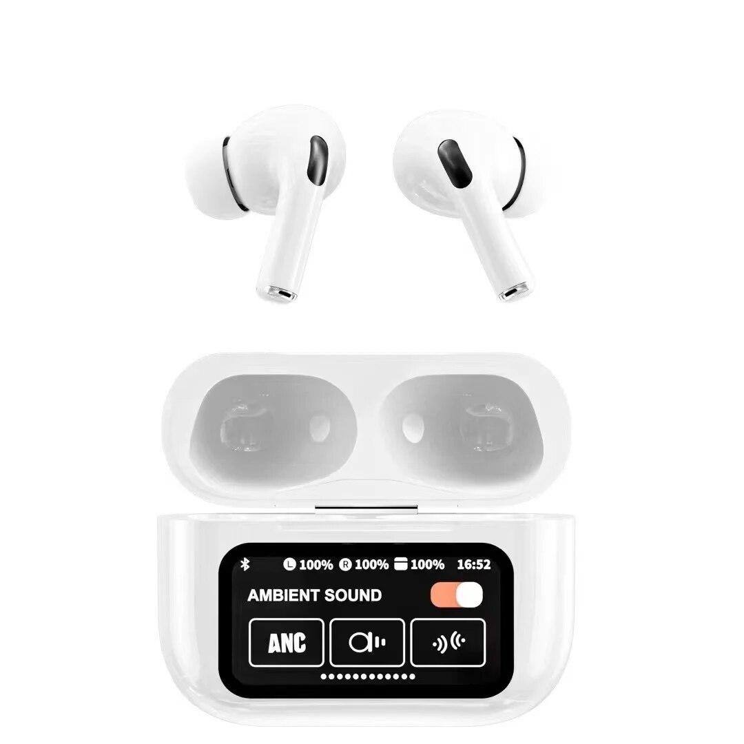 

Yurkem Сенсорный экран ANC Беспроводные наушники-вкладыши Bluetooth 5,3 с длительным сроком службы батареи TWS Наушники с шумоподавлением для телефона IOS Android