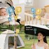 Portable USB-Rechargeable Baby Stroller Clip Fan - Silent and Multi-functional, for Crib or Umbrella Use