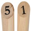 Jeu de quilles nordiques en bois - JJA - 12 quilles numérotées - Pour enfants - Extérieur