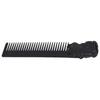 Zinc Alloy Oil Hair Comb Portable Three Dimensional Engraving Vintage Beard Comb for Hair Salon Home Black