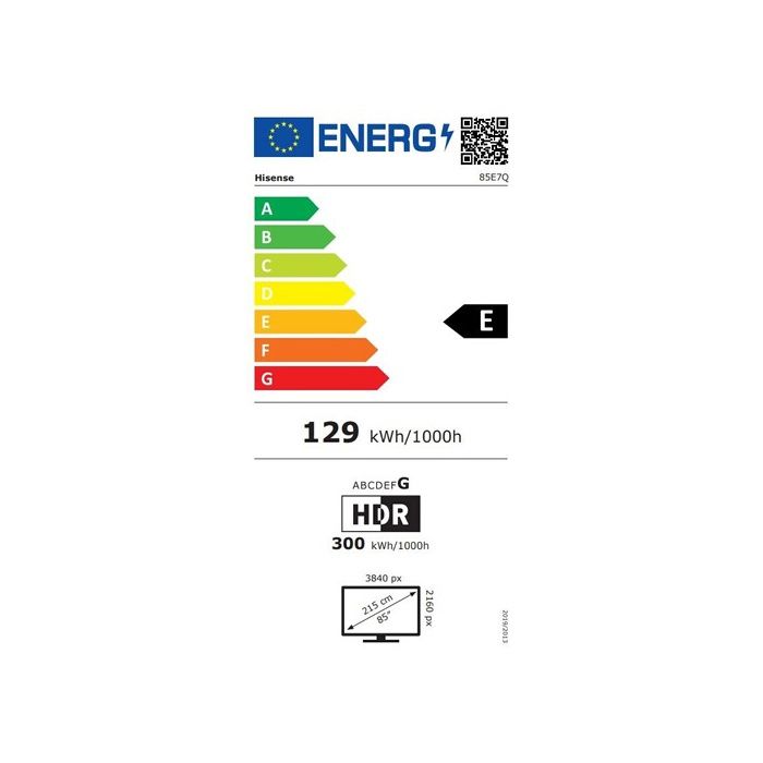 TV Hisense QLED 85E7Q 215 cm 2025