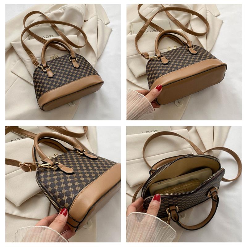 Yogodlns Mode Muschel Tasche Damen Klein Muster Design Geldbörse und Handtasche Einzelne Schulter Umhängetasche Für Frauen Täglicher Gebrauch