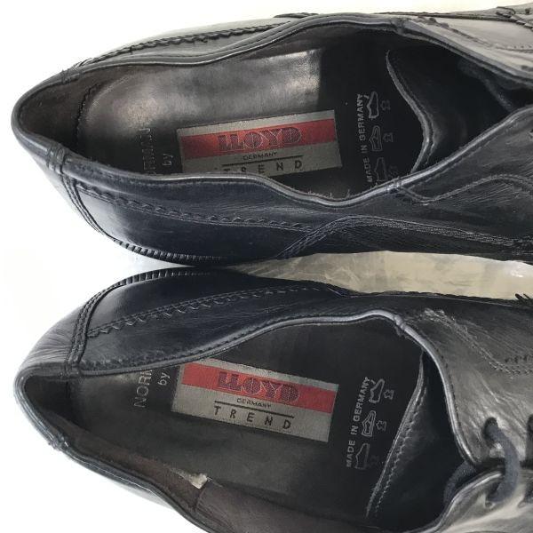 Hergestellt in Deutschland Lloyd Swirl Moc Leder Anzugschuhe Herren 10.5 29.0 Schwarz(GEBRAUCHT)