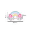 5Pcs/Lot Acrylic Dripping Oil Rainbow Beads Loose Spacer Beads for Jewelry Making Handmade DIY Bracelet Necklace Accessory
