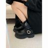 Brown Retro American Thick-soled Heightening Martin Women's 2025 New Versatile Autumn Thin Short Boots