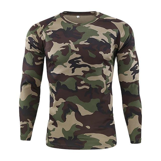 2025 Men's European and American Digital Retro 3D Printing Casual Long-sleeved Crew Neck T-shirt Sports Jumper Sweater