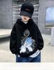 Japanese style Kids Hoodie Autumn Winter Dragon Ball Vegeta Character Print Pullover Sweatshirt Casual Long Sleeve Hooded Tops
