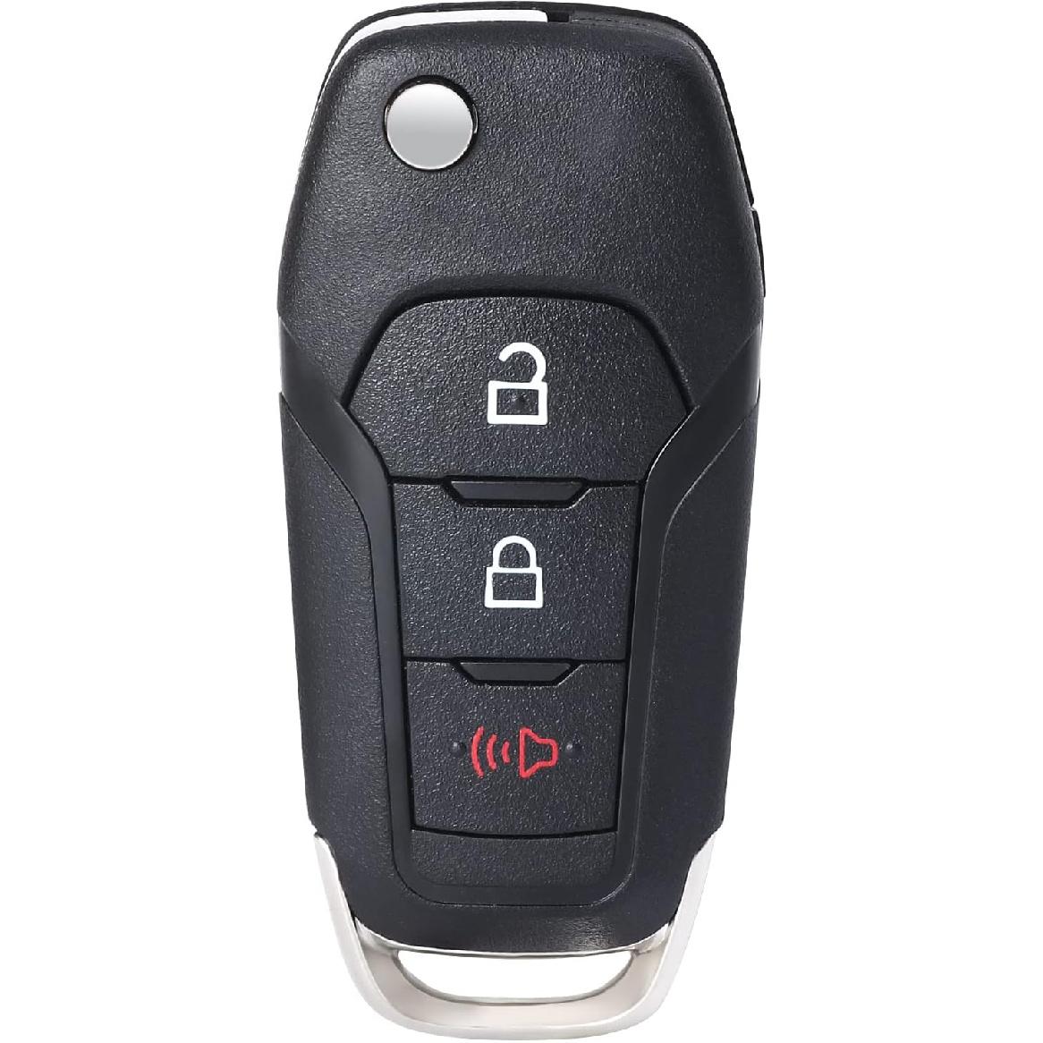 

Flip Key Fob Keyless Entry Remote Control Replacement for F150 F250 F350 2015-2021 for F450 F550 Explorer(FCC ID:N5F-A08TAA P/N:164-R8130) ID49Chip 3
