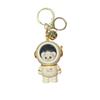 Influencer Style Bell Bear Astronaut Keychain Pendant with Light - Cute for Couples