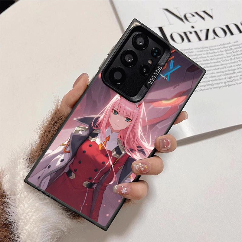 Darling Zero Two 02 Anime Shockproof Phone Case for Samsung Galaxy S26 Edge S25 Ultra S24 FE S23 Plus S21 Cover Anti Fall Fundas