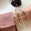 PANJBJ 925 Sterling Silver Irregular Geometry Texture Bangle Bracelet for Women Girl Minimalism Jewelry Gift Dropshipping