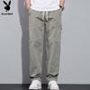 PLAYBOY Men's Straight-Leg Cargo Casual Pants