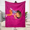 Dora Explorer Blanket Warmthful Decor Great for Office Chair Seaside Picnics Four Seasons Universal Warmthful Decor