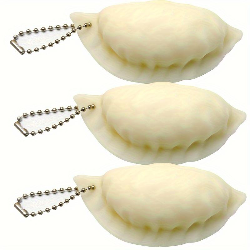 Cute Simulation Dumpling Squishy Toys Stress Relief Ball Slow Rising Sensory Squeeze Fidget Toy For Adults Kids Classroom Prizes