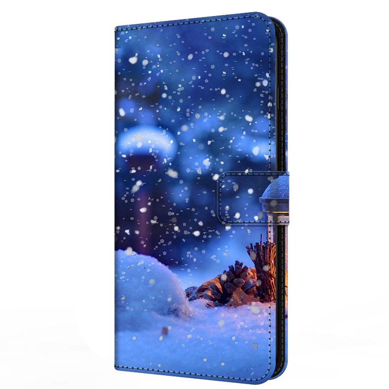 Wallet Cover For Oppo A5 4G 5G Case A5i Pro A5m Flip Stand Book Magnetic Leather Case For Oppo A5x 4G 5G Christmas Cases A 5x