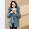 Mom winter cotton clothes women's medium and long middle-aged and elderly winter thickened warm cotton-padded clothes jacket new
