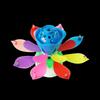 Musical Rotating Lotus Flower Candle for Birthday Parties