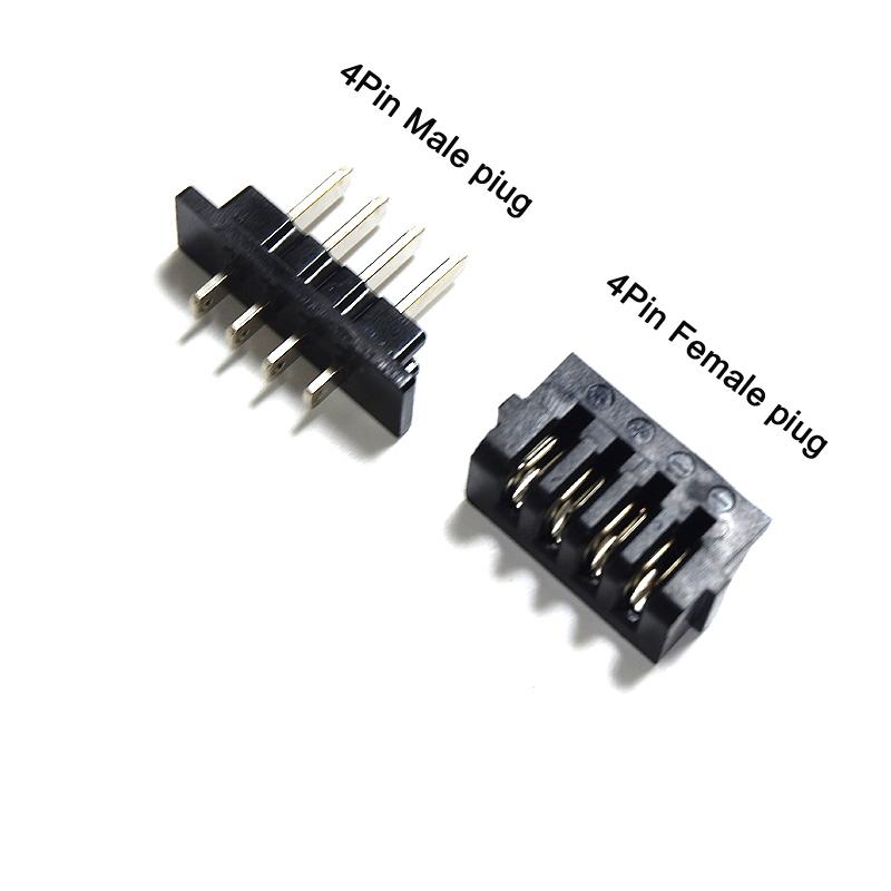 E-bike Lithium battery box Power discharge connector 4pins Male or Female, Ebike Parts power plug, For Hailong battery case