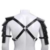 Faux Leathers Warrior Double Shoulder Armors Body Chest Harness Cosplay Costumes