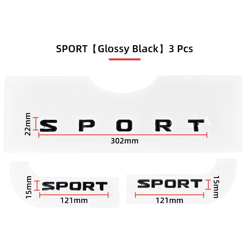 3D ABS Car Letter Logo Sticker Tail Bumper Badge Auto Rear Trunk Emblem Decals Accessories For Lexus SUPER SPORT HYBRID