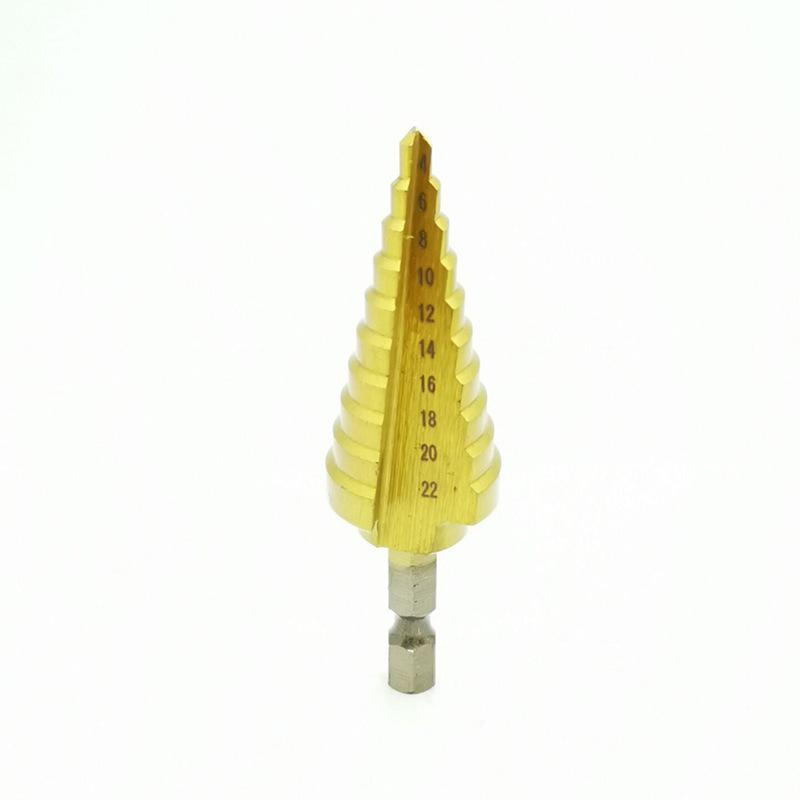 Hex Shank Pagoda Step Drill Bit for Metal