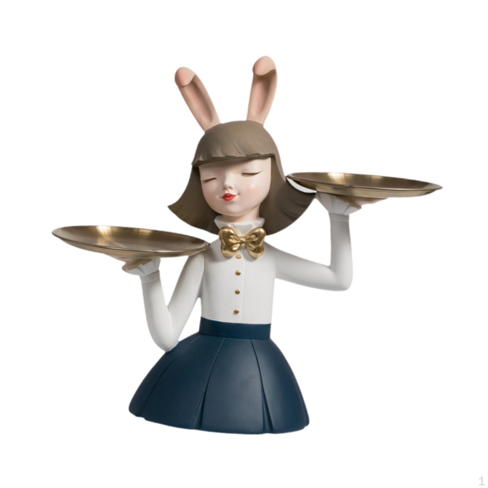 

Подставка для украшений в виде женской фигурки для домашнего декора синий