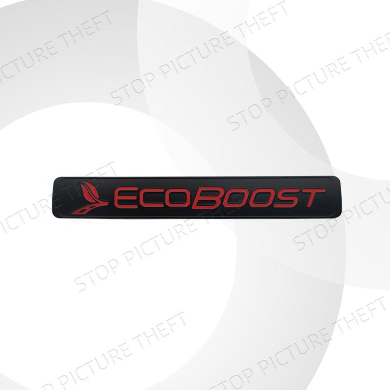 1Pc Metal Alloy EcoBoost Logo Car Trunk Fender Sticker Side Emblem Badge For F-150 Ranger Galaxy Bronco Focus Mondeo ST Line