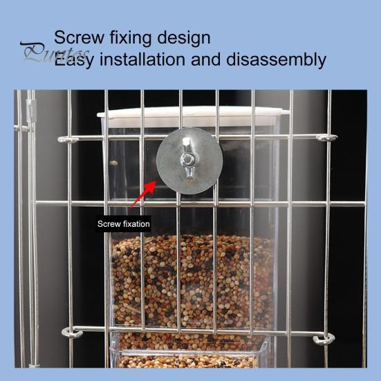 Durable Automatic Solid Bird Food Container Parrot Budgie Small Birds Feeder Pet Supplies