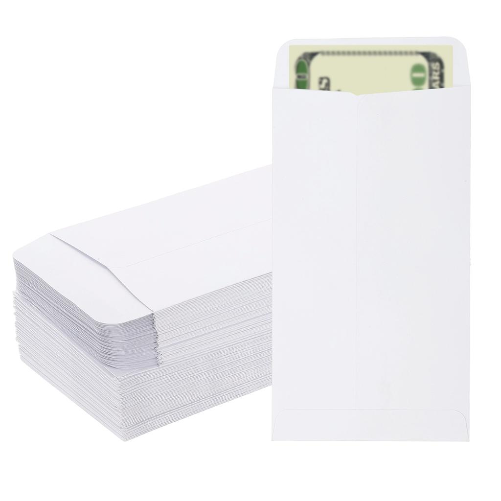 100 Stück 16,5x8,89cm Leere Geldpapierumschläge Geschenkkarte Verpackungsumschlag Bargeldumschläge Geldhaltertaschen für Schecks Tickets