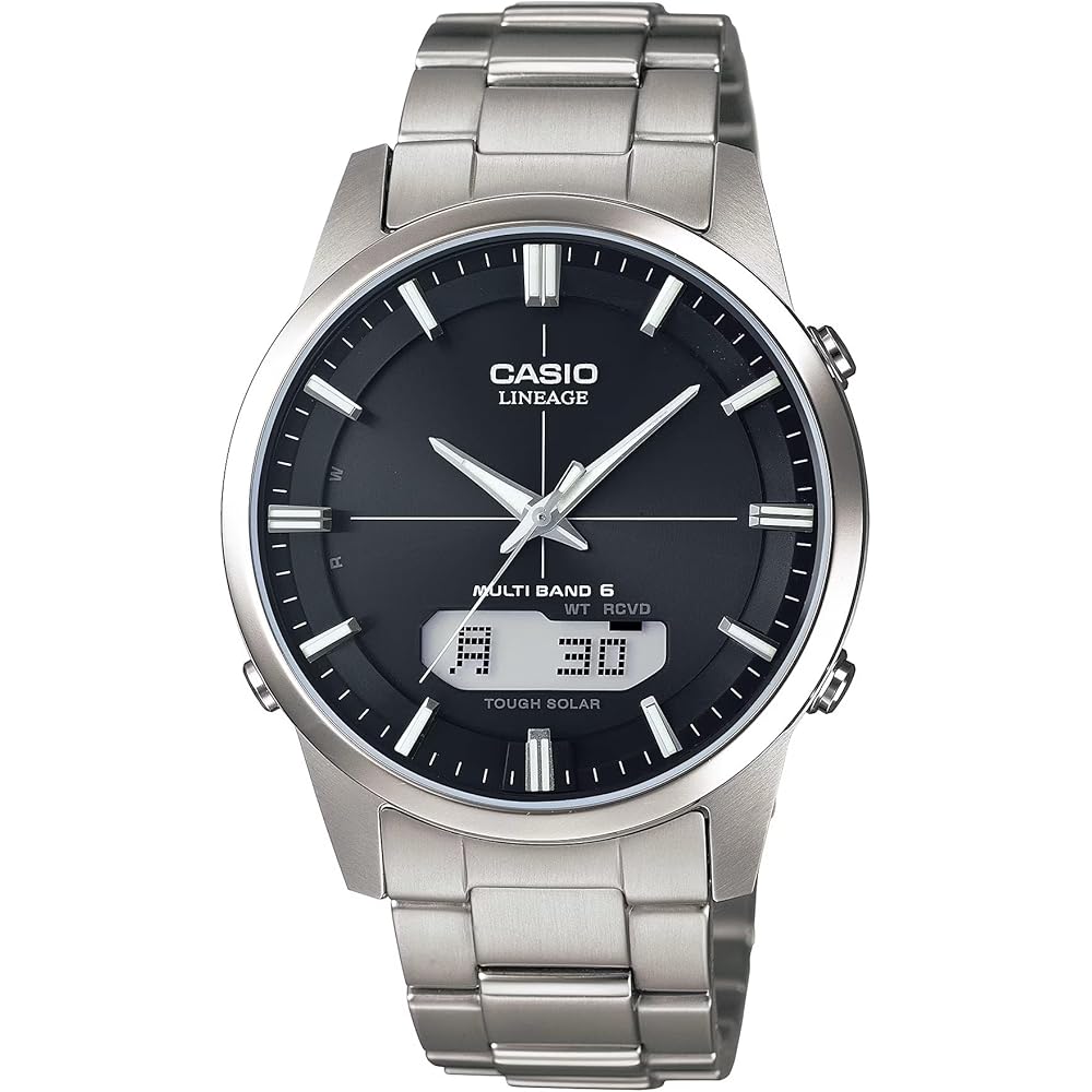 Casio Lineage Solar Radio-Controlled Watch LCW-M170TD-1AJF Silver Stainless Steel 10 Bar Water Resistant