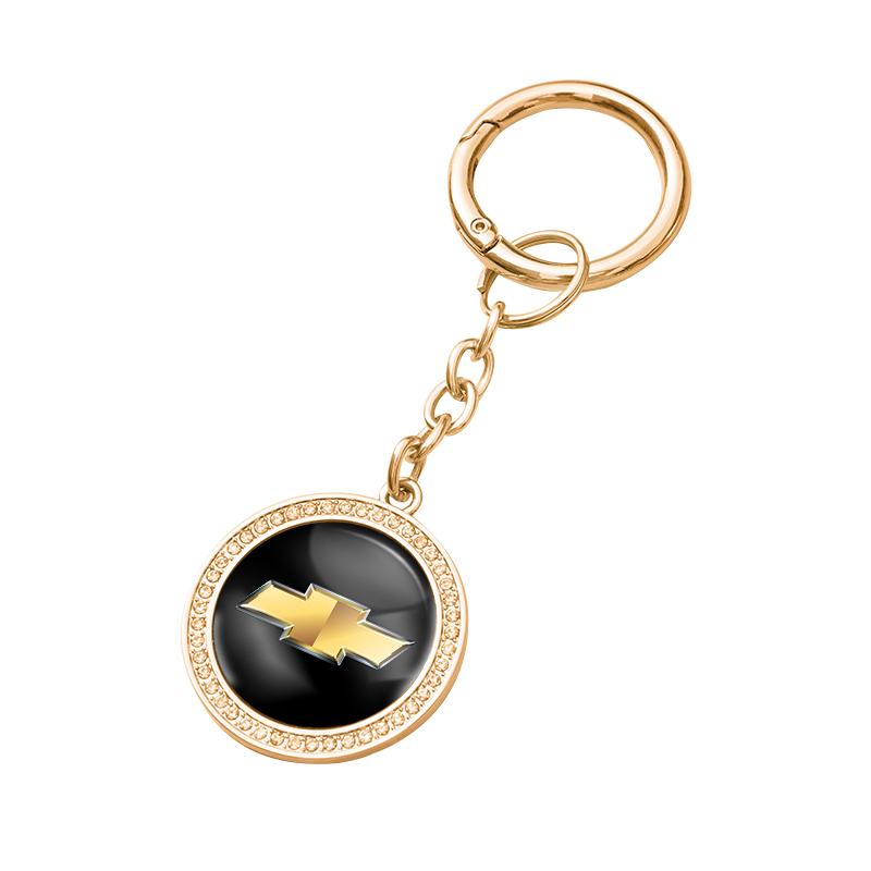 

High Quality Car Logo Keychain Zinc Alloy Keyring For Chevrolet Bolt Spark Tahoe Z71 Aveo Impala Lacetti Malibu Sail SS Cruze SS золотой