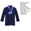 Chef Uniform with Scarf Tie Double-Breasted Buttons Stand Collar Long Sleeves Women Men Chef Shirt Workwear