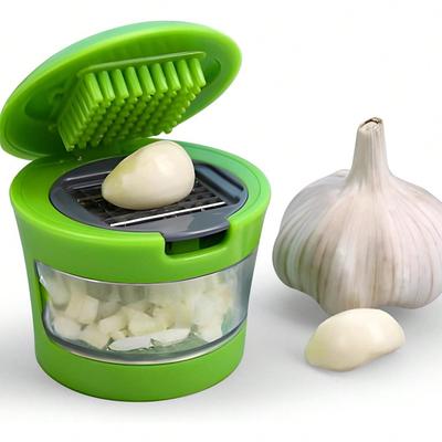 Knoblauchschneider Mini, Handpress-Knoblauchschneider, Knoblauchhackgerät, Knoblauchschäler, Knoblauchstampfer, Zutatengewürzschneider