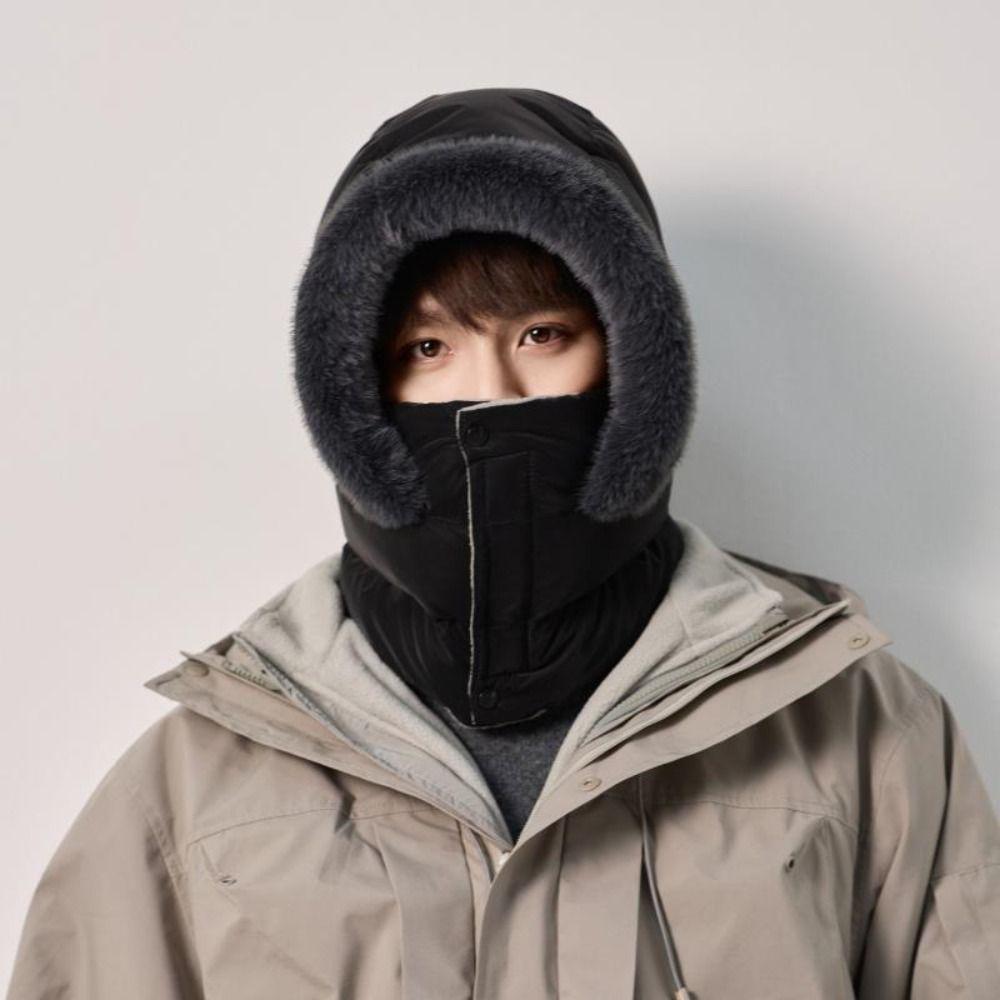 Keep Warm Warm Scarf Face Mask Windproof Lei Feng Hat Fashion 3-in-1 Winter Cycling Hat  Outdoor