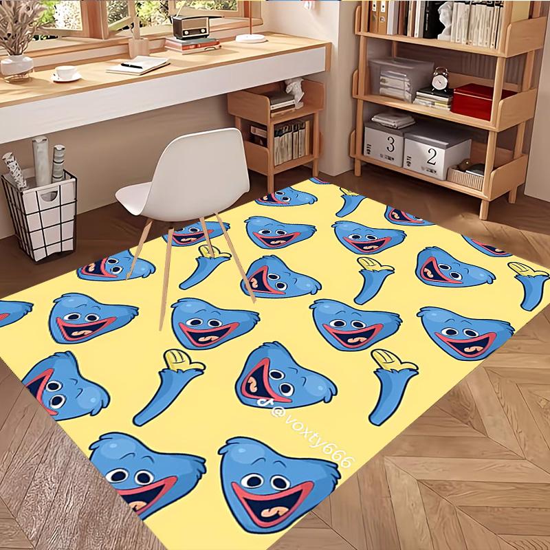 Tappeto con Stampa Huggy Wuggy, Tappeto da Pavimento Lavabile, Per Ingresso, Stanza del Dormitorio, Lavanderia, Ufficio, Studio, Decorazione per la Casa, Regalo di Compleanno, Natale