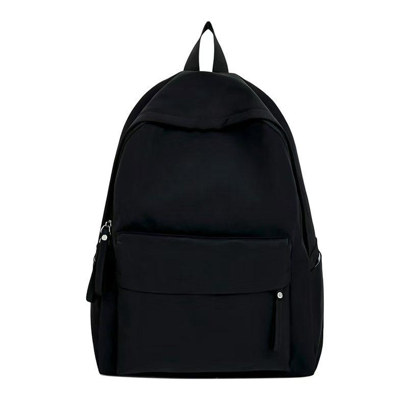 Mochila mochila escolar femenina estudiante universitaria versión coreana ins gran capacidad simple color sólido mochila estudiante de secundaria mochila niños