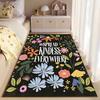 Floral "Spread Kindness" Carpet suitable as a non-slip mat for the living room or bedroom sofa