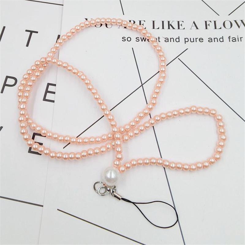 Mobile Phone Lanyard Pearl Long Chain Sweater Chain Long Lanyard, Id Lanyard, Neck Hanging, Mobile Phone Case Universal Lanyard