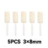 10Pcs/5Pcs Wool Felt Mounted Polishing Buffing Wheel OD 3-10mm Grinding Head for Dremel Drill Rotary Tool 3mm Shank