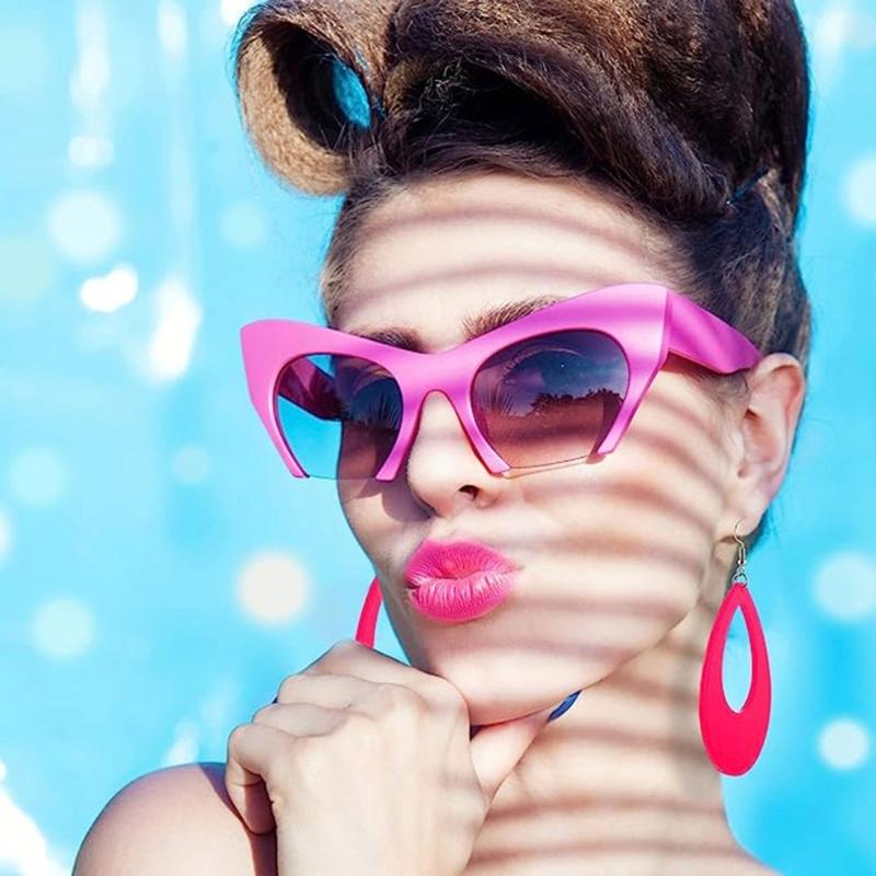 1Pair Fashion Minimalist Hook Earrings Vintage Sweet Cool Neons Oval Water Droplet Earings for Women Girls Party Jewelry