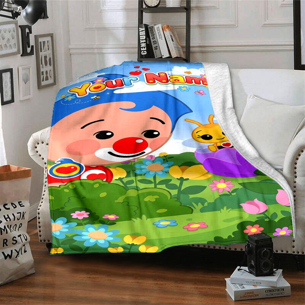 Plim Plim Customize Your Name Blanket Multi-purpose Customizable Blanket Comfortable Throw For Office Home Decor Picnics Bedding for All Occasions