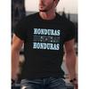 European Size Honduras Trendy Print Men's Short-Sleeved T-Shirt, Casual Summer Round Neck, Fashion Style Top