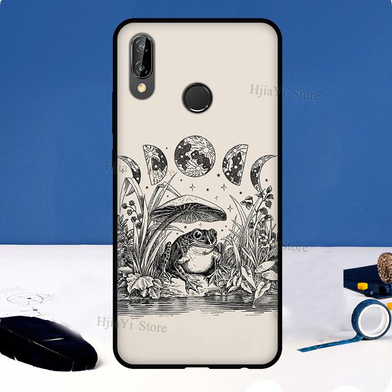 

Occult Witchcraft Moon Gothic Witch For Huawei P20 P40 P30 Pro Mate 20 Lite Nova 5T P Smart 2019 2021 Case For Honor 50 9X 8X Huawei P30