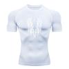 Men's Compression Athletic Workout T-Shirt, Mystic Thorn Wing Star Print Quick Dry Breathable Sport Top for Gym Fitness
