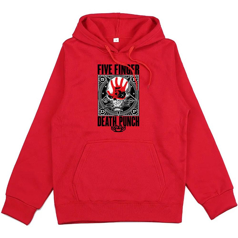 Heavy Metal Band 5FDP Hoodies Five Finger Death Punch Streetwear Unisex Winter Warm Sweatshirts Sudaderas Hombre Men Top