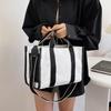 Korean Fashion Canvas Bag Korean Instagram Large Capacity Handheld Bag Women Commuter Shoulder Crossbody Tote