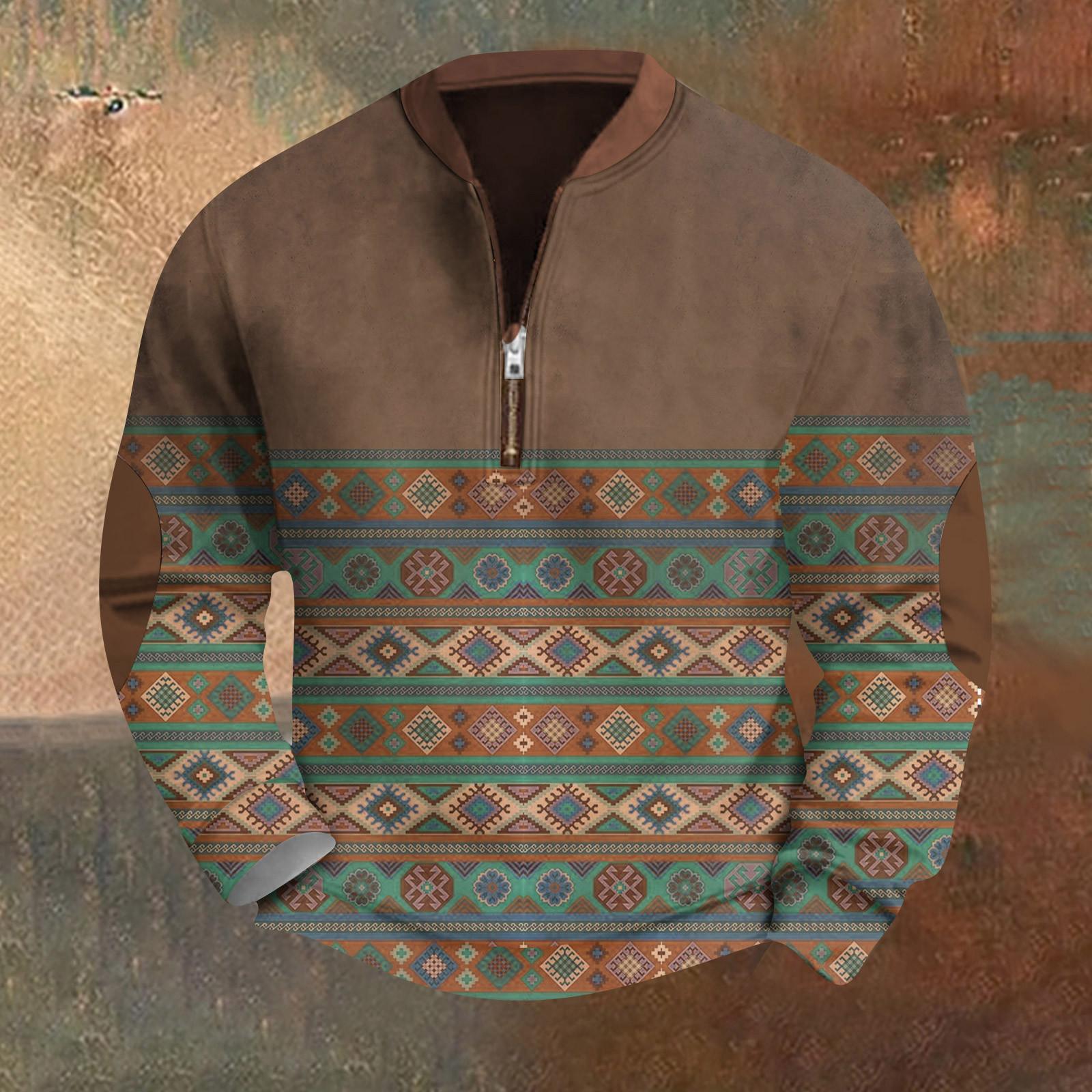 

Мужская повседневная толстовка в стиле ретро с градиентным принтом XL