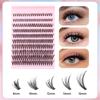Extensions de Cils Faux DIY - Segmentés 30D, 40D, 50D, 80D pour Auto-Application