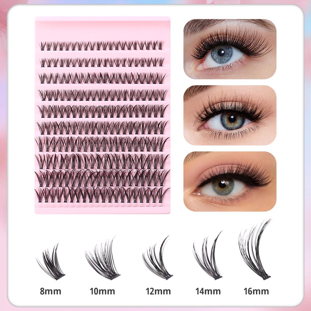 Extensions de Cils Faux DIY - Segmentés 30D, 40D, 50D, 80D pour Auto-Application